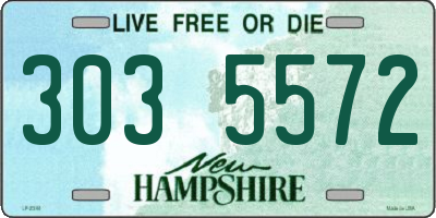 NH license plate 3035572