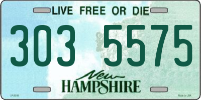 NH license plate 3035575
