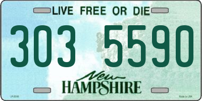 NH license plate 3035590