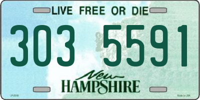 NH license plate 3035591