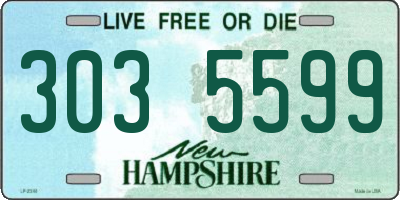 NH license plate 3035599