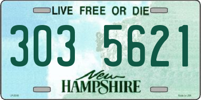NH license plate 3035621