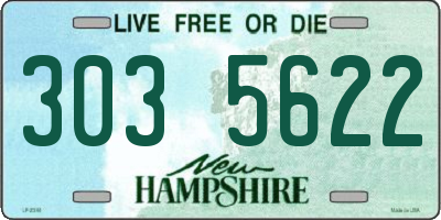 NH license plate 3035622