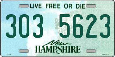 NH license plate 3035623