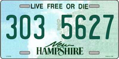 NH license plate 3035627