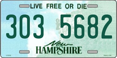 NH license plate 3035682