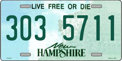 NH license plate 3035711