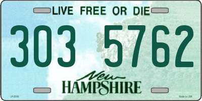 NH license plate 3035762