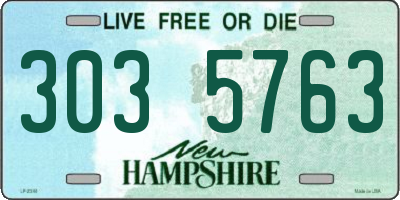 NH license plate 3035763