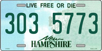 NH license plate 3035773
