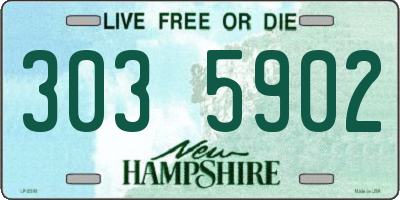 NH license plate 3035902