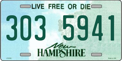 NH license plate 3035941