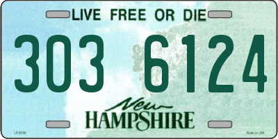 NH license plate 3036124