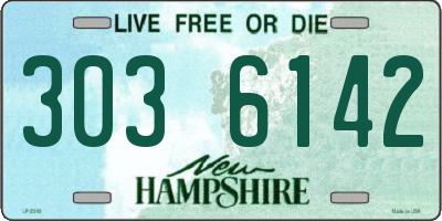 NH license plate 3036142