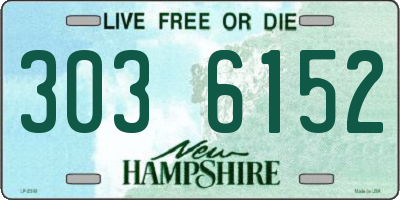 NH license plate 3036152