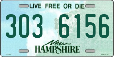 NH license plate 3036156