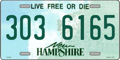 NH license plate 3036165