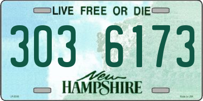 NH license plate 3036173