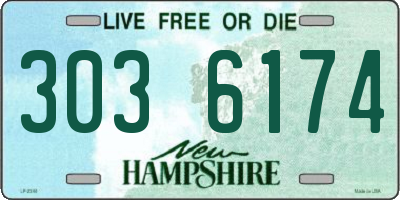 NH license plate 3036174