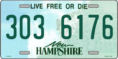 NH license plate 3036176