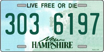 NH license plate 3036197
