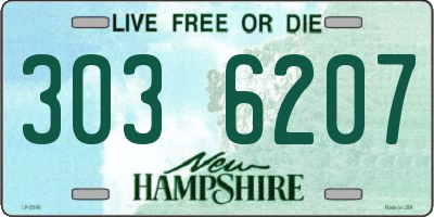 NH license plate 3036207