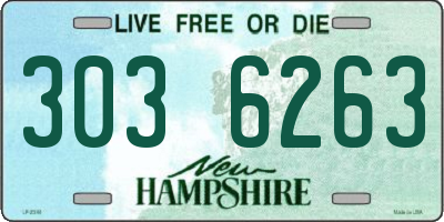 NH license plate 3036263