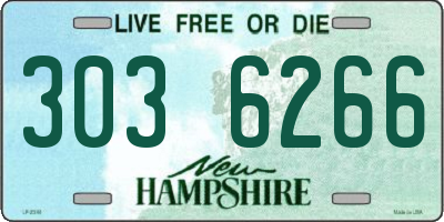 NH license plate 3036266