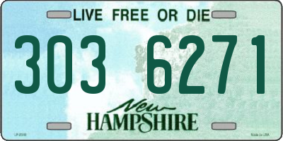 NH license plate 3036271