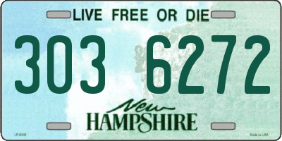 NH license plate 3036272