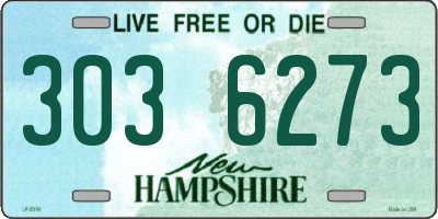 NH license plate 3036273