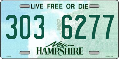 NH license plate 3036277