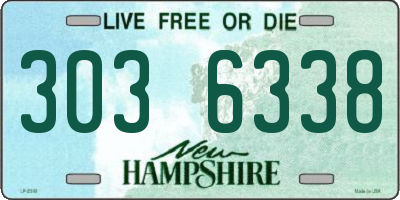 NH license plate 3036338