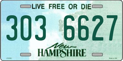 NH license plate 3036627