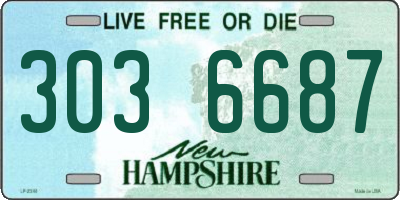 NH license plate 3036687