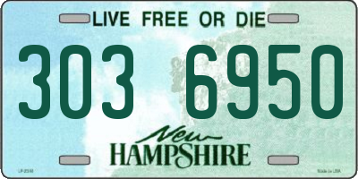 NH license plate 3036950