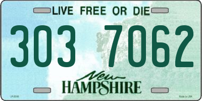 NH license plate 3037062