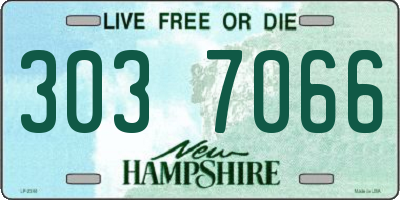 NH license plate 3037066