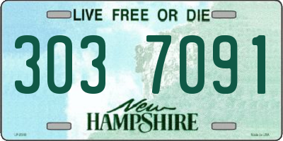 NH license plate 3037091
