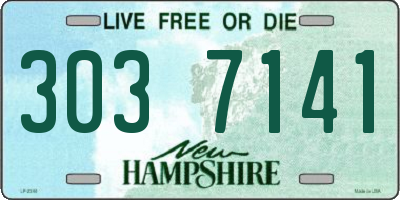 NH license plate 3037141