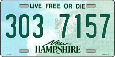 NH license plate 3037157