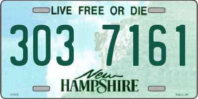 NH license plate 3037161