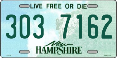 NH license plate 3037162