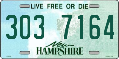 NH license plate 3037164