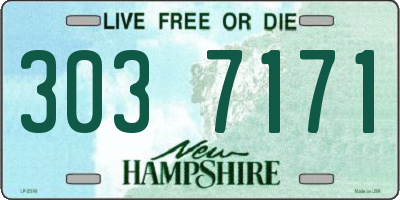 NH license plate 3037171