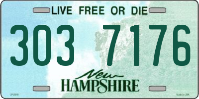 NH license plate 3037176