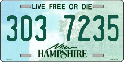 NH license plate 3037235