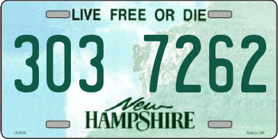 NH license plate 3037262
