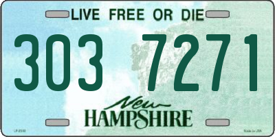 NH license plate 3037271