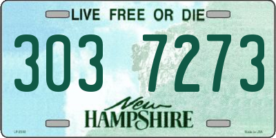 NH license plate 3037273